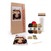 Kit Crochet Amigurumi Rudolph Noisette - Pingouin