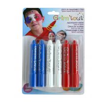 Crayons De Maquillage Enfant 6 Sticks Couleurs Sport - Grim'tout