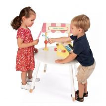 Marchande Applepop En Bois Avec Accessoires - Jeu De Rôle Pour Enfants - Jura Toys