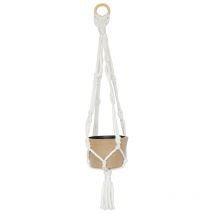 Suspension Macramé Avec Cache-pot En Papier Mâché - Decopatch