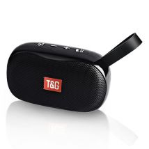 Enceinte Bluetooth Portable Style Tissé Avec Subwoofer Aux Tf Usb Fm Noir Yonis - Yonis