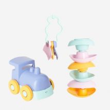 Coffret D’éveil Et De Bain Éco-responsable & Made In France – Bleu - LE JOUET SIMPLE