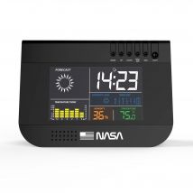 Nasa Ws100 - Station Météo, Ecran Lcd 3,3, Piles Aa, Fonctions Calendrier/horloge/alarme - Noir