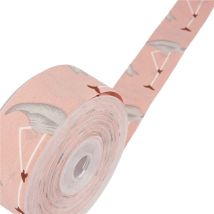 Bobine 15m Ruban Flamants Roses Rose Clair - MyMercerie