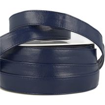 Bobine 10m Sangle Simili Cuir Bleu Marine 25mm - MyMercerie