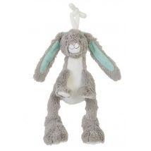 Peluche Lapin Twine Gris 22 Cm - Happy Horse