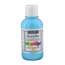 Peinture Acrylique En Bouteille Bleu Ciel 200ml - Amt