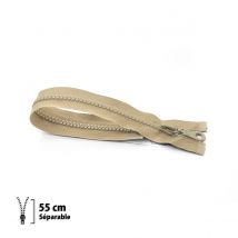 Fermeture Éclair Z54 - Moulée 6mm Séparable - 55 Cm - Eclair Prym