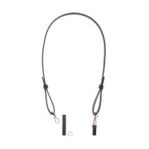 Bandoulière De Sac À Main Longue Rico Design - Un Accessoire De Style Et De Praticité Noir/argent