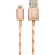 Pny Câble Charge Et Synchronisation Usb A/lightning Mfi 2.4a 1,2m Rose - Pny