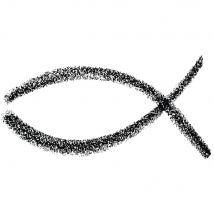 Tampon Bois Poisson, 3x6cm, Réf. 27908 - Rayher