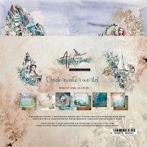 12 Papiers Scrapbooking 20 X 20 Cm Alchemy Of Art Underwater Workd - Art Alchemy