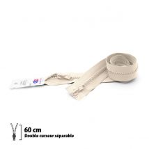 Fermeture Éclair Z68 - Séparable 6mm Double Curseur - 60 Cm - Eclair Prym