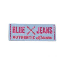 Lot De 3 Écussons Thermocollants Blue Jeans Bleu 2,5cm X 6cm - My mercerie