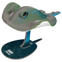 Eugy 3d Modèle: Animal Marin / Raie 11,2x7,82x7,08cm, En Carton, En Boîte, 6+