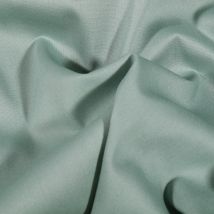 Tissu Popeline De Coton Uni Vert D'Eau - Au Mètre - Craftine