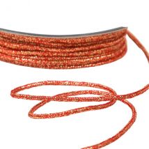 Bobine 30m Cordon Chiné Métal 2mm Rouge Or - My mercerie