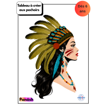 Peinture Aux Pochoirs Panash Débutant Enfants Et Adultes - Tiva En 4 Pochoirs - Panash Art