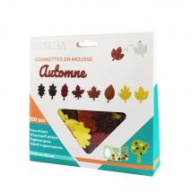 Gommettes Mousse Caoutchouc Pailletée Automne 200 Pièces - Sodertex