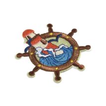 Ecusson Thermocollant Océan Phare 5,5cm X 5cm - MyMercerie