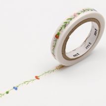 Masking Tape - Frise Fleur - 7 M X 7mm - MT Masking Tape