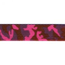 Film 20m Sangle Militaire Fantaisie 25mm Fuchsia - My mercerie