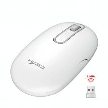 Souris Sans Fil Rechargeable Ultra-silencieuse 4 Boutons Haute Précision Blanc Yonis - Yonis