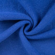 Tissu Laine Bouillie Uni Bleu Roi - Craftine