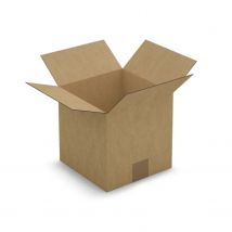5 Cartons D'Emballage Carrés 20 X 20 X 20 Cm - Simple Cannelure - Raja