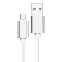 Jaym Câble De Charge 2.4a Et Synchro Usb Vers Micro-usb Vers Lightning 27w 1.7m Blanc