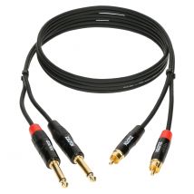 Câble Bretelle Adaptateur Minilink Pro Jack 6.35mm / Rca 3m Klotz Klotz