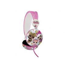 Lol Surprise Casque Audio Pour Enfant Stéréo Dome Filaire Compact Avec Arceau Réglable Blanc / Rose - Lol Surprise