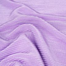 Tissu Plissé Uni Parme - Au Mètre - Craftine