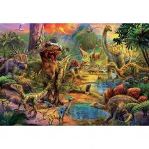 Puzzle 1000 Pièces - Terre De Dinosaures - Educa - Animaux - Espagne - Orange - Educa
