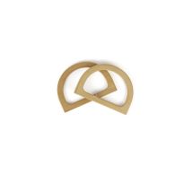 Lot De 2 Anses De Sac En Bois En Forme De Demi-cercle - Dmc Naturelle - Dmc