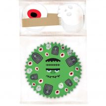 Kit Cupcakes Frankenstein Halloween - CREATIVE PARTY