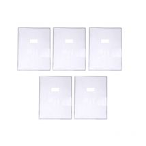 5 Grands Protèges Cahier - 24x32cm - Transparent - Avec Porte Étiquette - Clairefontaine