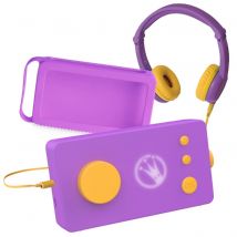 Lunii - Ma Fabrique À Histoires Violette Avec Son Casque Assorti Violet Et Sa Coque Violette