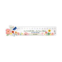 Règle Dye Cut Illustrée 15cm - Le Bonheur Est Partout - Hirondelles & Cie