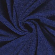 Tissu Eponge Légère 340 G/m² Uni Bleu Roi - Au Mètre - Craftine