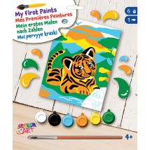 Tableau Peinture Au Numéro Pour Enfant Tifou Le Tigre - Oz International