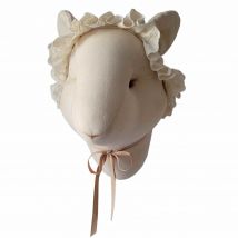 Trophée Mural Souris Edvina En Lin – Décoration Chambre Bébé Enfant - Sevira Kids