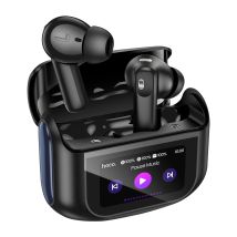 Hoko Écouteurs Sans Fil Bluetooth 5.4 Anc / Enc Étui De Charge Avec Écran Led Tactile Noir