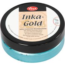 Peinture Métallique Inka-gold - Bleu Turquoise - 50 Ml - Viva Decor