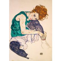 Puzzle 1000 Pièces - Egon Schiele - Seated Woman With Legs Drawn Up, 1917 - Bluebird Puzzle
