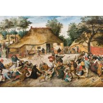 Puzzle 1000 Pièces - Brueghel - Le Repas De Noce, 1568 - Grafika