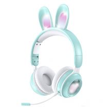 Casque Audio Bluetooth 5.0 Sans Fil Oreilles De Lapin Pour Pc Couleur Menthe Vert Yonis - Yonis
