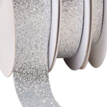 Bobine 30m Ruban Scintillant Argent - MyMercerie