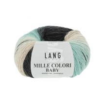 Pelote À Tricoter Mille Colori Baby – Lang Yarns - 100% Laine Mérinos Extrafine Aux Mille Nuances Colorées 200 Multicolore