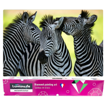 Diamond Painting Broderie Diamant Luminlife 61x41cm, 5d, Diamants Ronds - Tanzanie, Africa - No Name